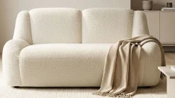 DOMO collection Polstergarnitur »Ryos, 2-Sitzer und 2,5-Sitzer, organische Form« Set, 2 tlg. skulpturale Opik, cozy chic