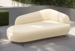 DOMO collection Polstergarnitur »Poika Bezug Fellimitat« 3 Stk. tlg. Formschönes Outdoor-Highlight, ideal für Balkon, Terrasse, Garten