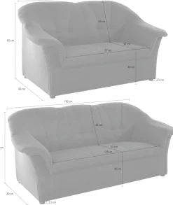 DOMO collection Polstergarnitur »Pegnitz« Set,3-Sitzer & 2-Sitzer-Set