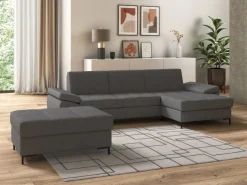 DOMO collection Polsterhocker »Capelo bequem, Federkernunterfederung, B/T 100/70cm« inklusive Federkern
