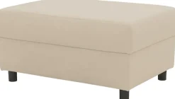 DOMO collection Polsterhocker »Turah 2 in Cord oder Luxus-Microfaser« moderner Polsterhocker, passend zum Ecksofa, B/T/H: 83/60/44 cm