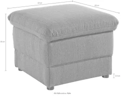DOMO collection Polsterhocker »Lale B/T 62/62cm«