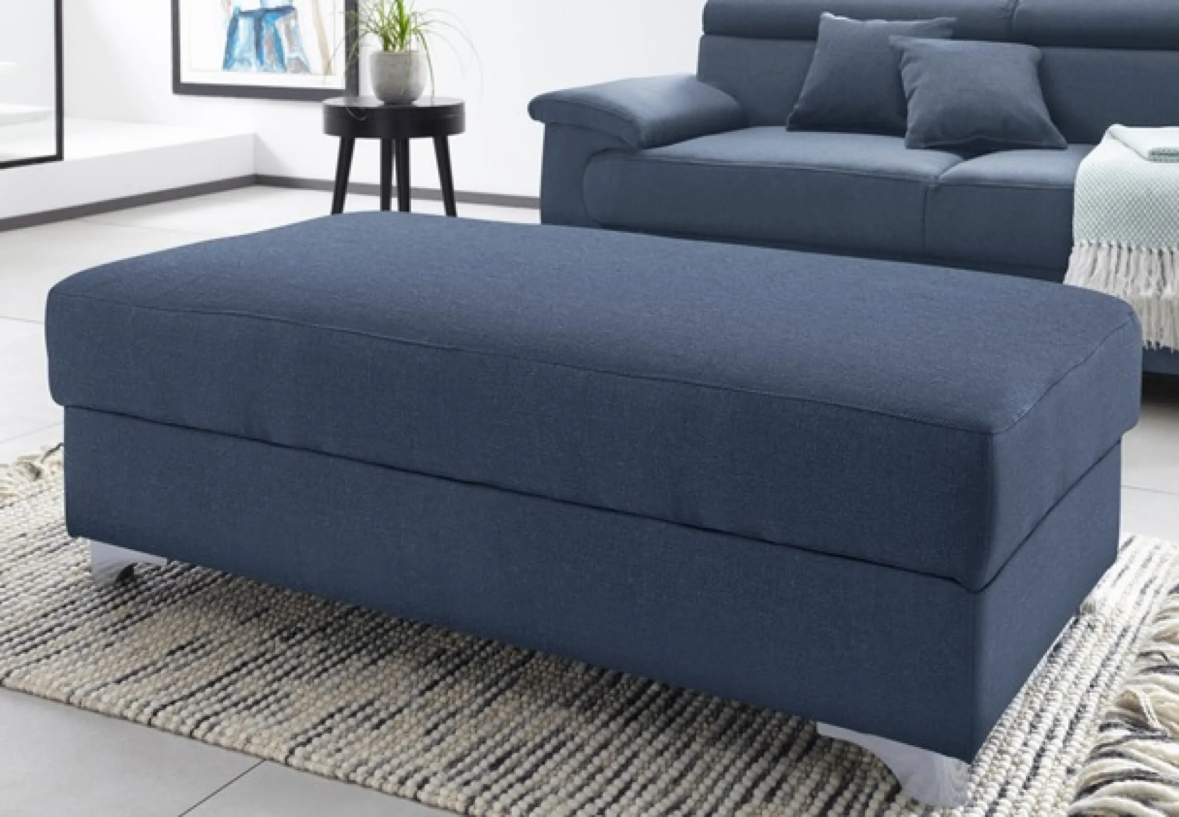 DOMO collection Polsterhocker »Mira bequemer Bankhocker, B/T 139/74cm«