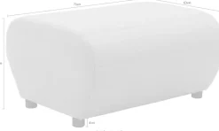DOMO collection Polsterhocker »Soleil, pflegeleichter und wetterfester Bezug« Outdoor, besonderes Design und Formgebung