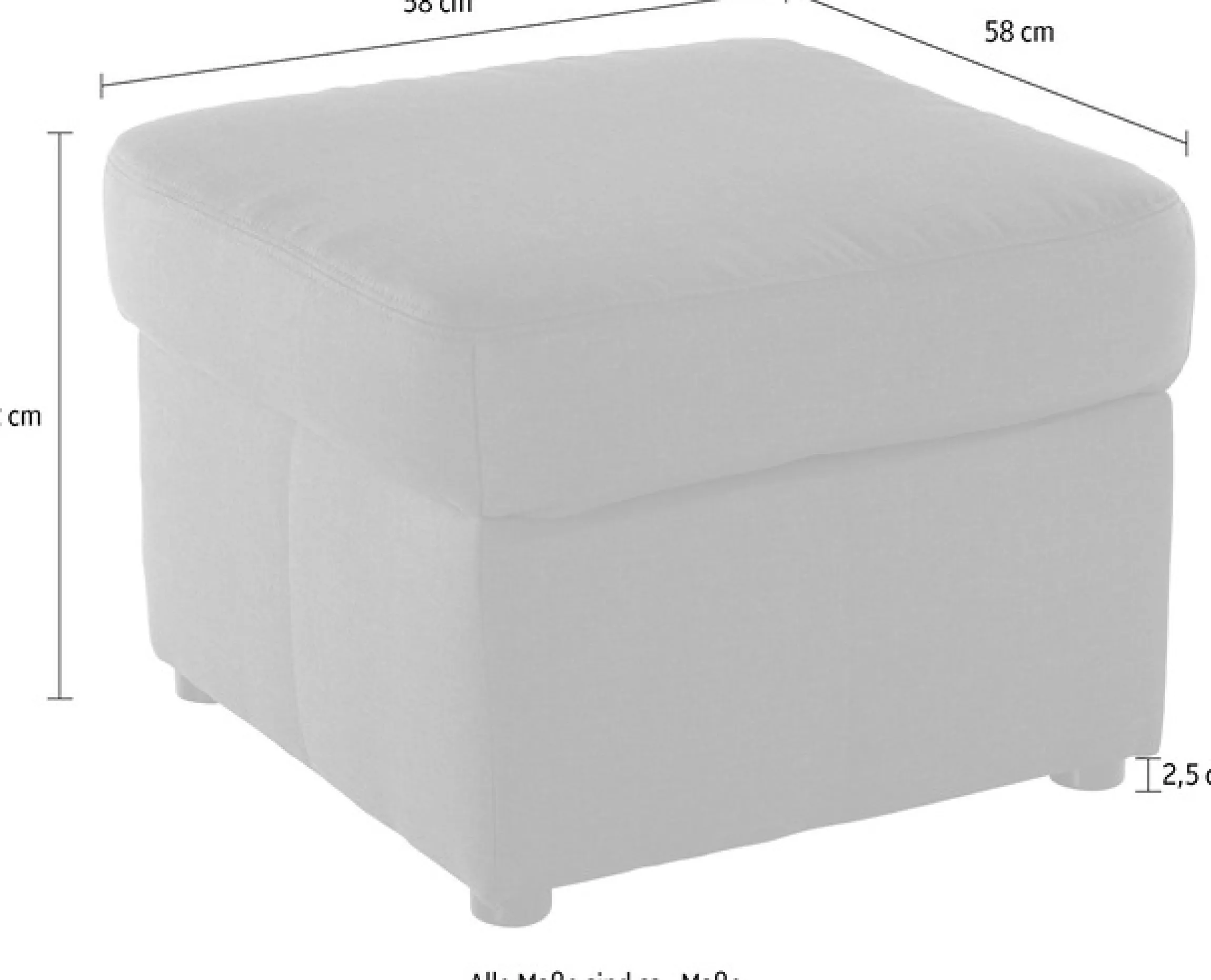 DOMO collection Polsterhocker »Bahia belastbar bis 140kg/ Sitz« passend zur "Bahia"-Serie