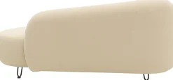 DOMO collection Recamiere »Poika, auch als Sessel und Hocker bestellbar, Bezug Fellimitat« Formschönes Outdoor-Highlight, ideal für Garten, Balkon, Terrasse