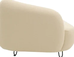 DOMO collection Recamiere »Poika, auch als Sessel und Hocker bestellbar, Bezug Fellimitat« Formschönes Outdoor-Highlight, ideal für Garten, Balkon, Terrasse