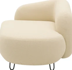 DOMO collection Recamiere »Poika, auch als Sessel und Hocker bestellbar, Bezug Fellimitat« Formschönes Outdoor-Highlight, ideal für Garten, Balkon, Terrasse