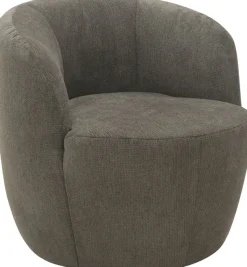 DOMO collection Sessel »Obidos moderner Loungesessel« Struktur weich, schlammfarben