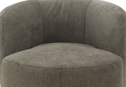 DOMO collection Sessel »Obidos moderner Loungesessel« Struktur weich, schlammfarben