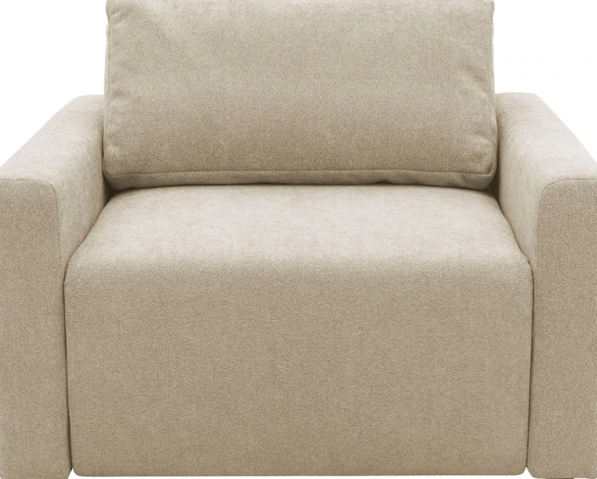 DOMO collection Sessel »Sintra ausklappbar zur Schlaffunktion, mit Rückenkissen« Feinstruktur, beige