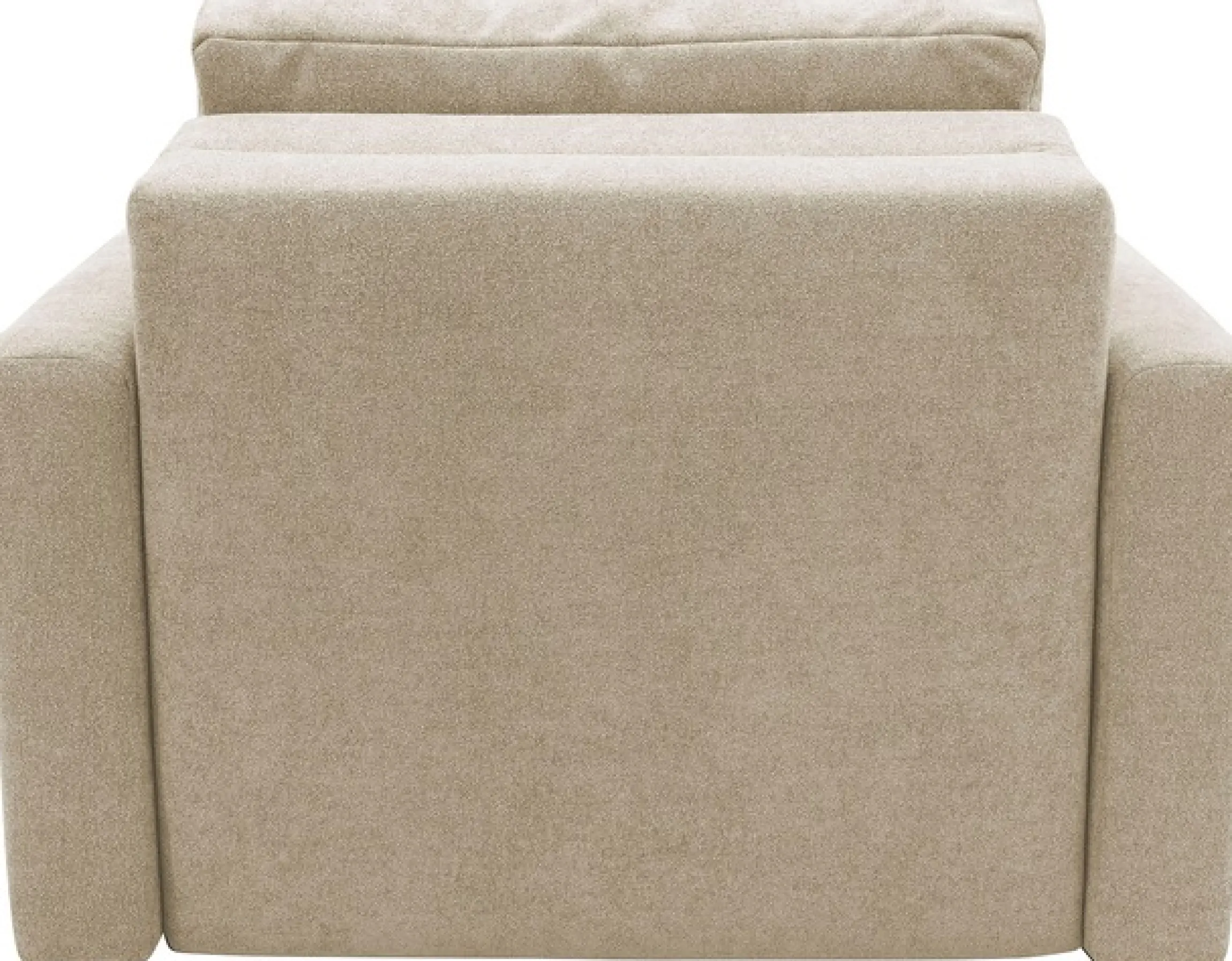 DOMO collection Sessel »Sintra ausklappbar zur Schlaffunktion, mit Rückenkissen« Feinstruktur, beige