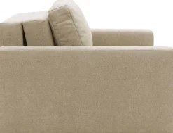 DOMO collection Sessel »Sintra ausklappbar zur Schlaffunktion, mit Rückenkissen« Feinstruktur, beige