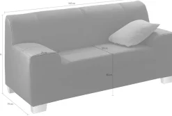 DOMO collection 2-Sitzer »Amandozeitlos und modern, komfortabel,« in vielen Bezugsvarianten, auch in Leder
