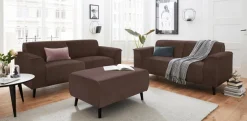 DOMO collection 2,5-Sitzer »Amora inklusive komfortablen Federkern für mehr Sitzkomfort« Fußhöhe passend für gängige Saugroboter!