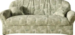 DOMO collection 3-Sitzer »Bahia Couch, B/T: 200/92 cm, belastbar bis 140kg/ Sitz, mit Federkern« Microfaser, natur