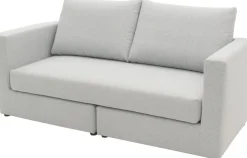 DOMO collection 2-Sitzer »Bibury, modernes Sofa, B/T/H: 178/80/90 cm« Sitzfläche mit Federkern, inkl. 2 Rückenkissen