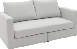 DOMO collection 2-Sitzer »Bibury, modernes Sofa, B/T/H: 178/80/90 cm« Sitzfläche mit Federkern, inkl. 2 Rückenkissen