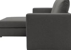 DOMO collection 2-Sitzer »Bibury smartes, modulares Ecksofa aus Sofa & Hocker mit Schlaffunktion« Sitzfläche mit Federkern, inkl. 2 Rückenkissen