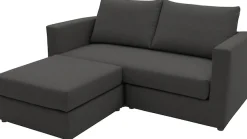 DOMO collection 2-Sitzer »Bibury smartes, modulares Ecksofa aus Sofa & Hocker mit Schlaffunktion« Sitzfläche mit Federkern, inkl. 2 Rückenkissen