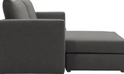 DOMO collection 2-Sitzer »Bibury smartes, modulares Ecksofa aus Sofa & Hocker mit Schlaffunktion« Sitzfläche mit Federkern, inkl. 2 Rückenkissen