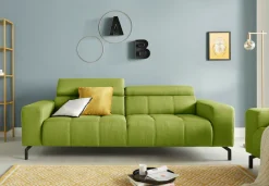 DOMO collection 2,5-Sitzer »Cunelli , moderne Sitznähte als Designelement, fester Sitzkomfort« whlw. verstellbare Kopfteile, passend für gängige Saugroboter