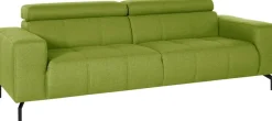 DOMO collection 2,5-Sitzer »Cunelli , moderne Sitznähte als Designelement, fester Sitzkomfort« whlw. verstellbare Kopfteile, passend für gängige Saugroboter