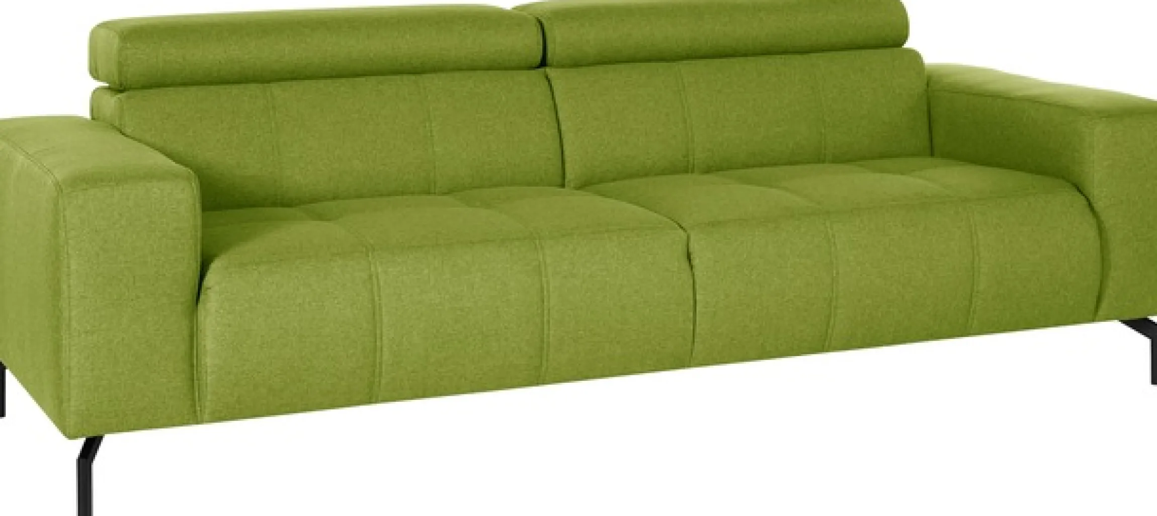 DOMO collection 2,5-Sitzer »Cunelli , moderne Sitznähte als Designelement, fester Sitzkomfort« whlw. verstellbare Kopfteile, passend für gängige Saugroboter