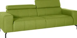 DOMO collection 2,5-Sitzer »Cunelli , moderne Sitznähte als Designelement, fester Sitzkomfort« whlw. verstellbare Kopfteile, passend für gängige Saugroboter