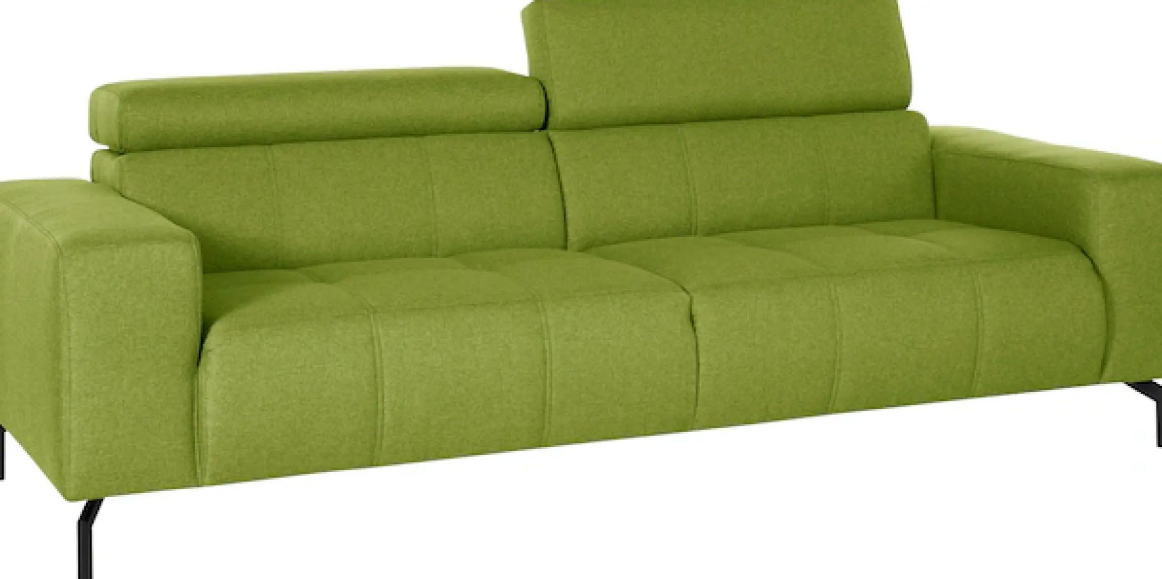 DOMO collection 2,5-Sitzer »Cunelli , moderne Sitznähte als Designelement, fester Sitzkomfort« whlw. verstellbare Kopfteile, passend für gängige Saugroboter