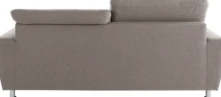 DOMO collection 2,5-Sitzer »FRANZI zeitlos und elegant, moderne Sitzheftung« wahlweise mit Kopfteilverstellung, inklusive Zierkissen