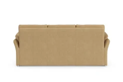 DOMO collection 3-Sitzer »Pina, schmale Armlehnen, mit Federkern, kompakt & elegant« Hoher Sitzkomfort, Feinstruktur, beige, Breite 219 cm