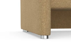 DOMO collection 2,5-Sitzer »Pina, schmale Armlehnen, mit Federkern, kompakt & elegant« Hoher Sitzkomfort, Feinstruktur, beige, Breite 199 cm