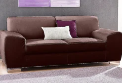 DOMO collection 2-Sitzer »Ricardo kubisch, modern & elegant, bequem, Federkern, Breite 204cm«