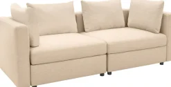 DOMO collection 2-Sitzer »Solskin, individuell erweiterbar/kombinierbar« mit losen Kissen. Rücken- und Seitenteile als Stecksystem.