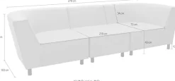 DOMO collection 3-Sitzer »Sonna, individuell zusammenstellbar« Gartenlounge-Set oder Einzelelemente, Outdoor