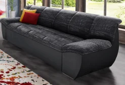 DOMO collection 3-Sitzer »SPLASH Breite 232 cm, moderne Sitz- und Rückensteppung, komfortabel« flache Armlehnen zum Entspannen
