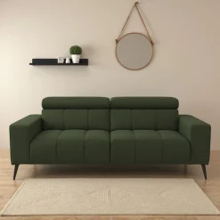 DOMO collection 2-Sitzer »Trento, mit Kufenfuß oder Einzelfuß« whlw. verstellbare Kopfteile, passend für gängige Saugroboter