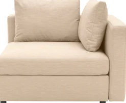 DOMO collection Sofa-Eckelement »Solskin, individuell erweiterbar/kombinierbar« mit losen Kissen. Rücken- und Seitenteile als Stecksystem.