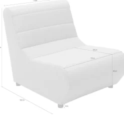 DOMO collection Sofaelement »Soleil, pflegeleichter und wetterfester Bezug« Outdoor, besonderes Design und Formgebung, individuell erweiterbar