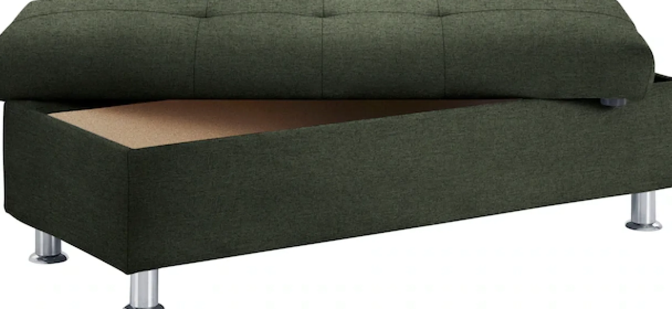 DOMO collection Stauraumhocker »FRANZI, elegant, komfortabel« mit großem Stauraumfach