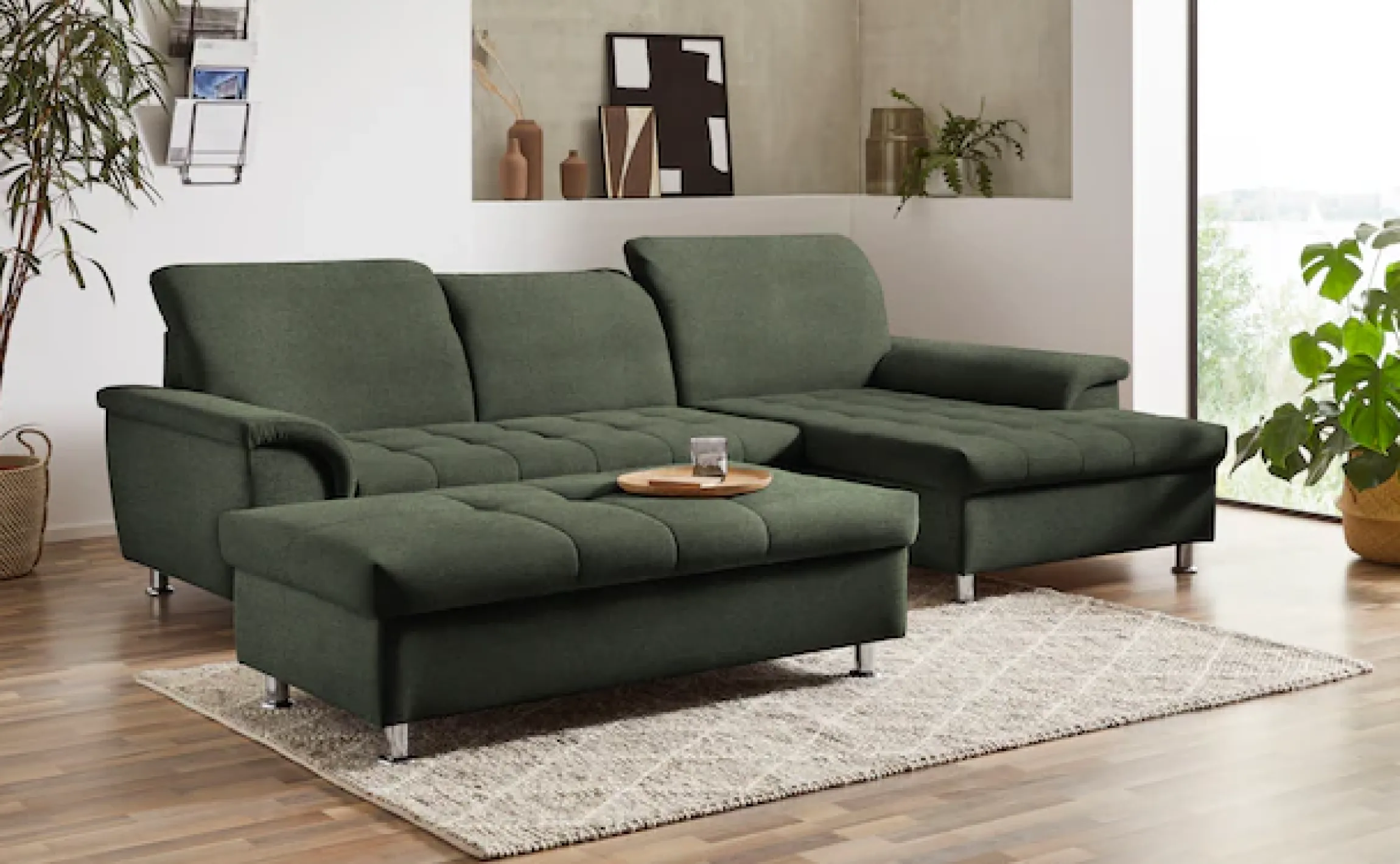 DOMO collection Stauraumhocker »FRANZI, elegant, komfortabel« mit großem Stauraumfach