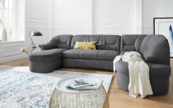 DOMO collection Wohnlandschaft »SARAFINA 295x83x180 cm, auch mit Federkern für mehr Sitzkomfort!« whlw. mit Bettfunktion, elegantes Design, U-Form