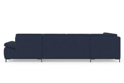 DOMO collection Wohnlandschaft »Capelo, komfortabel, klare Linien zeichnen dieses Design aus, U-Form« mit Armteilverstellung, wahlweise mit Bettfunktion, Federkern