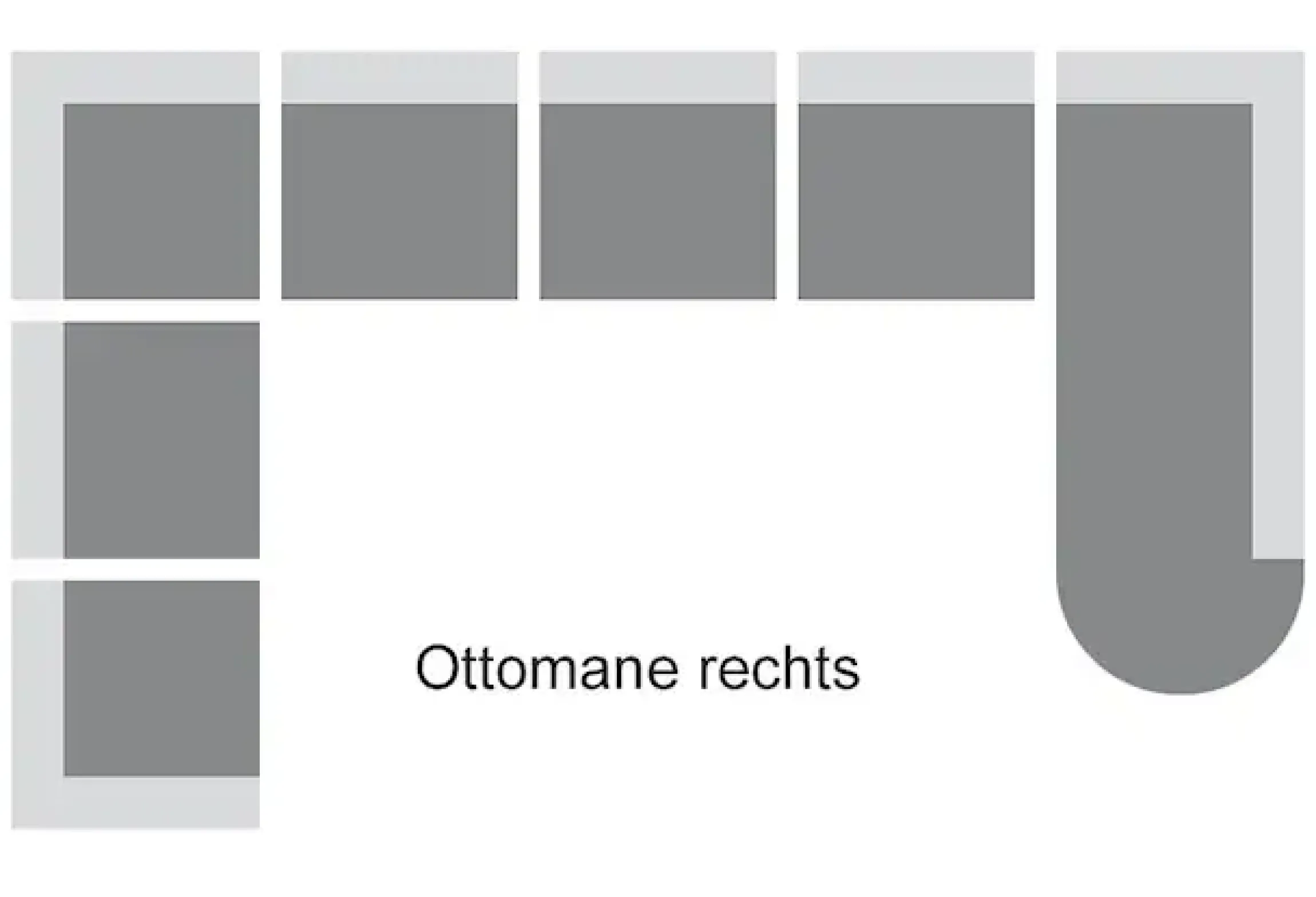 DOMO collection Wohnlandschaft »Papenburg, zeitlose Rückensteppung, bequem, U-Form, Breite 297cm« in großer Farbvielfalt, wahlweise mit Bettfunktion