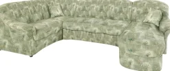 DOMO collection Wohnlandschaft »Bahia U-Form, B/T: 308/200 cm, mit Federkern, belastbar bis 140kg/Sitz« Microfaser MELROSE®, mocca