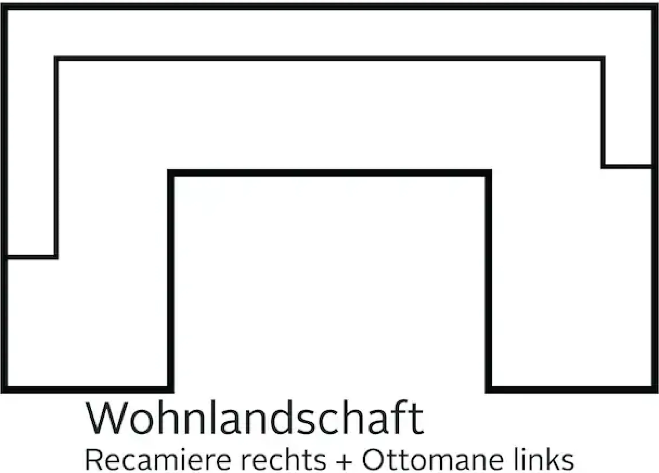 DOMO collection Wohnlandschaft »Star, zeitloses und elegantes Design, viel Platz, Breite 304cm, U-Form« fester Sitzkomfort, wahlweise mit Bettfunktion