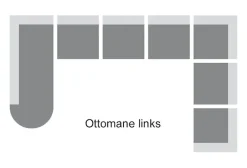 DOMO collection Wohnlandschaft »Papenburg elegand & zeitlos, viel Platz, Breite 297cm, U-Form« in großer Farbvielfalt, wahlweise Bettfunktion, frei im Raum stellbar