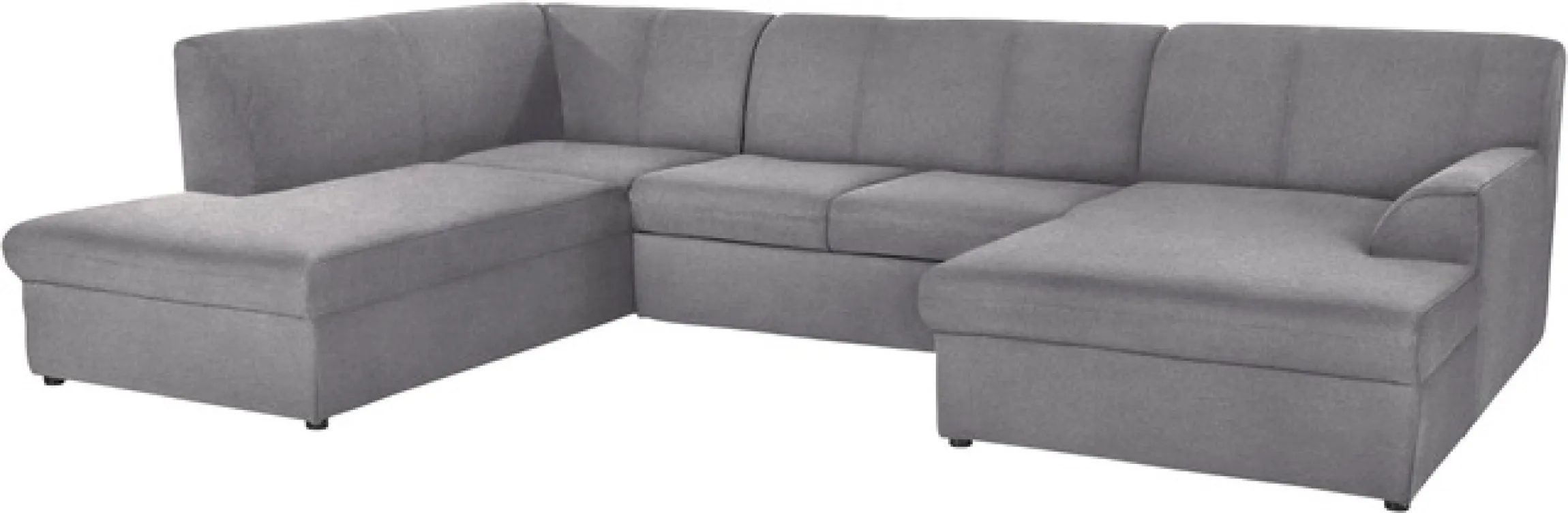 DOMO collection Wohnlandschaft »Topper, elegant und zeitlos, komfortabel, U-Form« wahlweise mit Bettfunktion