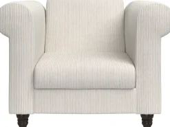 Dorel Home Chesterfield-Sessel »Felix II in Breit-Cord« mit Rückenlehne 3-fach verstellbar, Beine Massivholz, Sitzhöhe 46 cm
